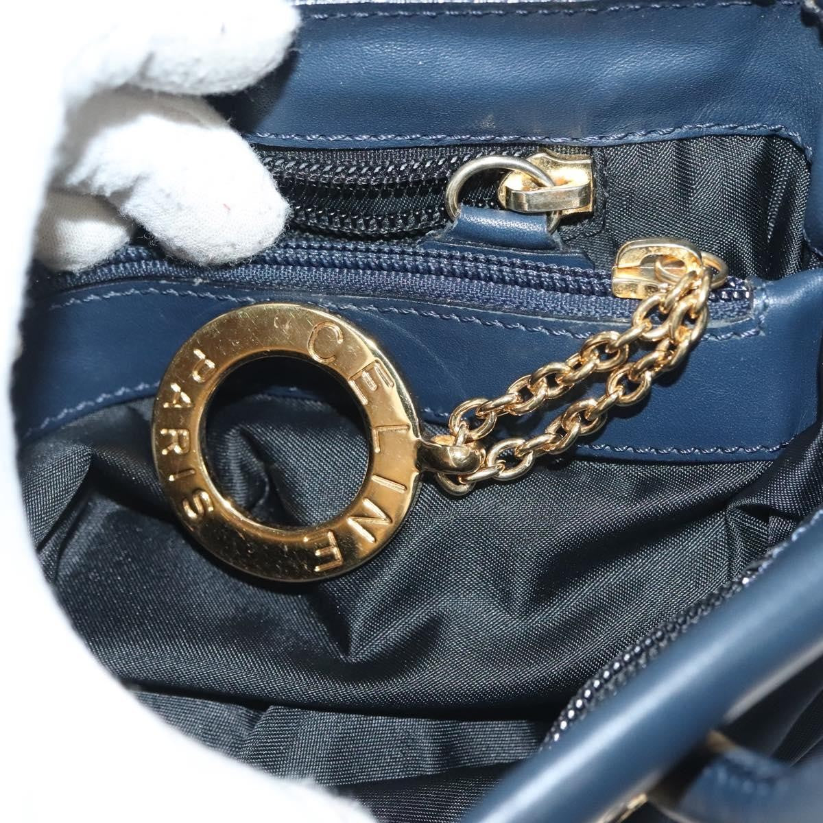 Celine Handbag Nylon Navy Nylon Handbag