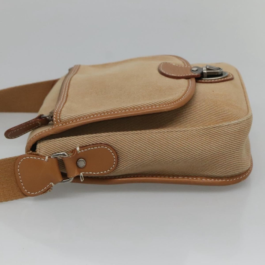Burberry Blue Label Shoulder Bag Canvas Beige Canvas Shoulder Bag