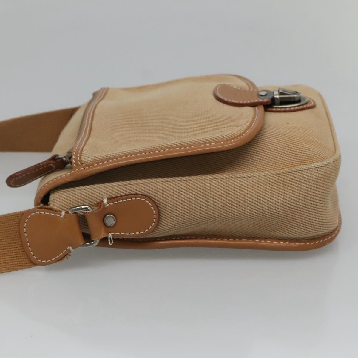 Burberry Blue Label Shoulder Bag Canvas Beige Canvas Shoulder Bag