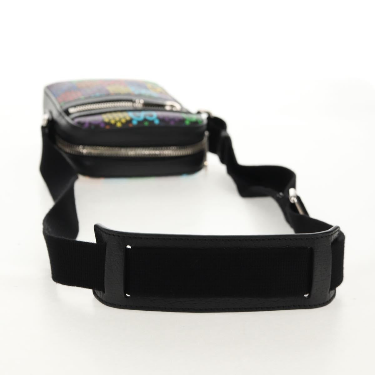 Gucci Front Zip Messenger Bag Psychedelic Print Gg Coated Canvas Multicolour Canvas Shoulder Bag Bag (Pre-Owned)