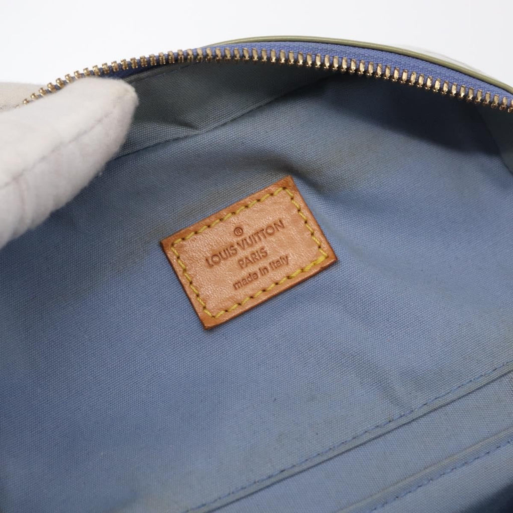 Louis Vuitton Sullivan Handbag Monogram Vernis Gray Patent_Leather Shoulder Bag