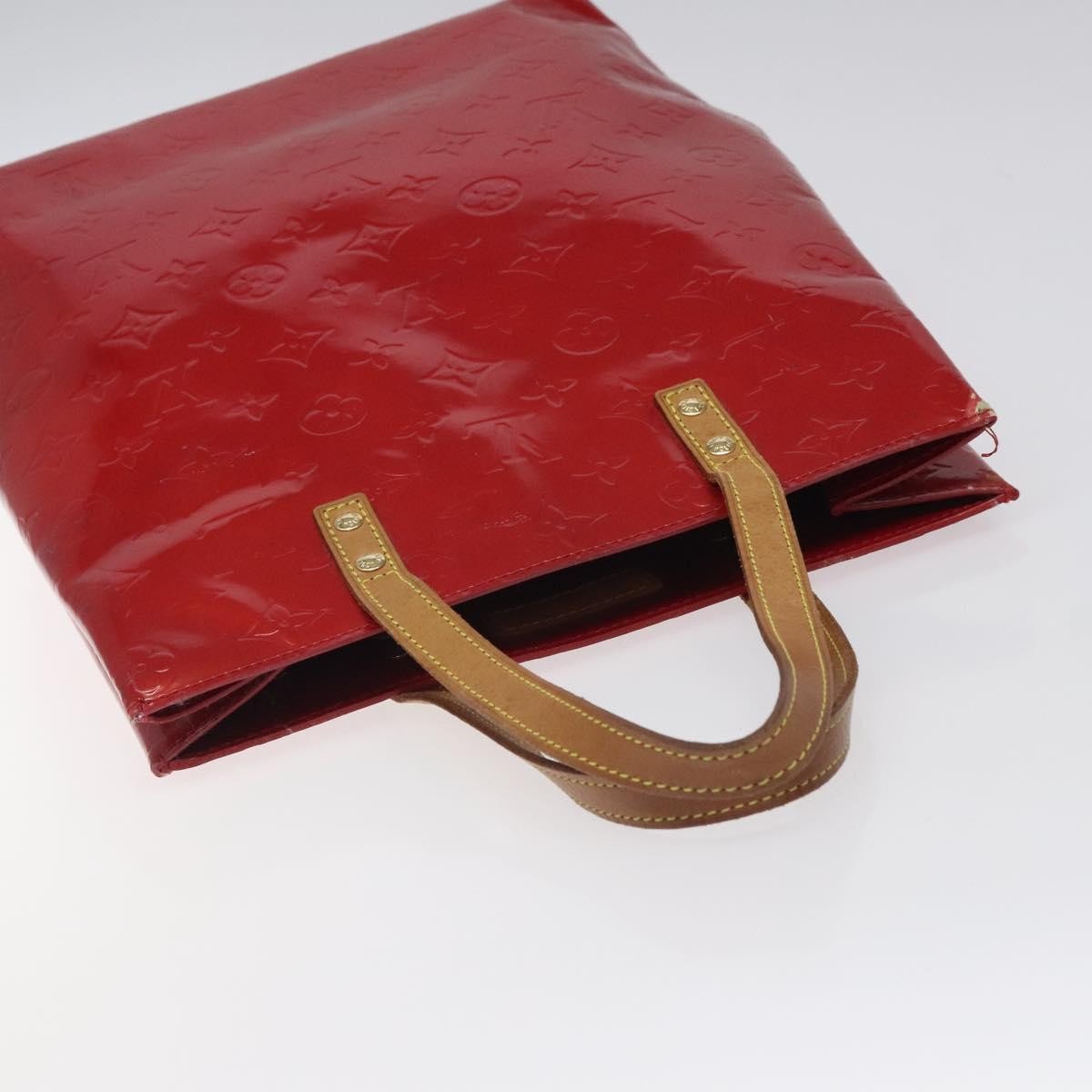 Louis Vuitton Reade Handbag Monogram Vernis Red Patent_Leather Handbag