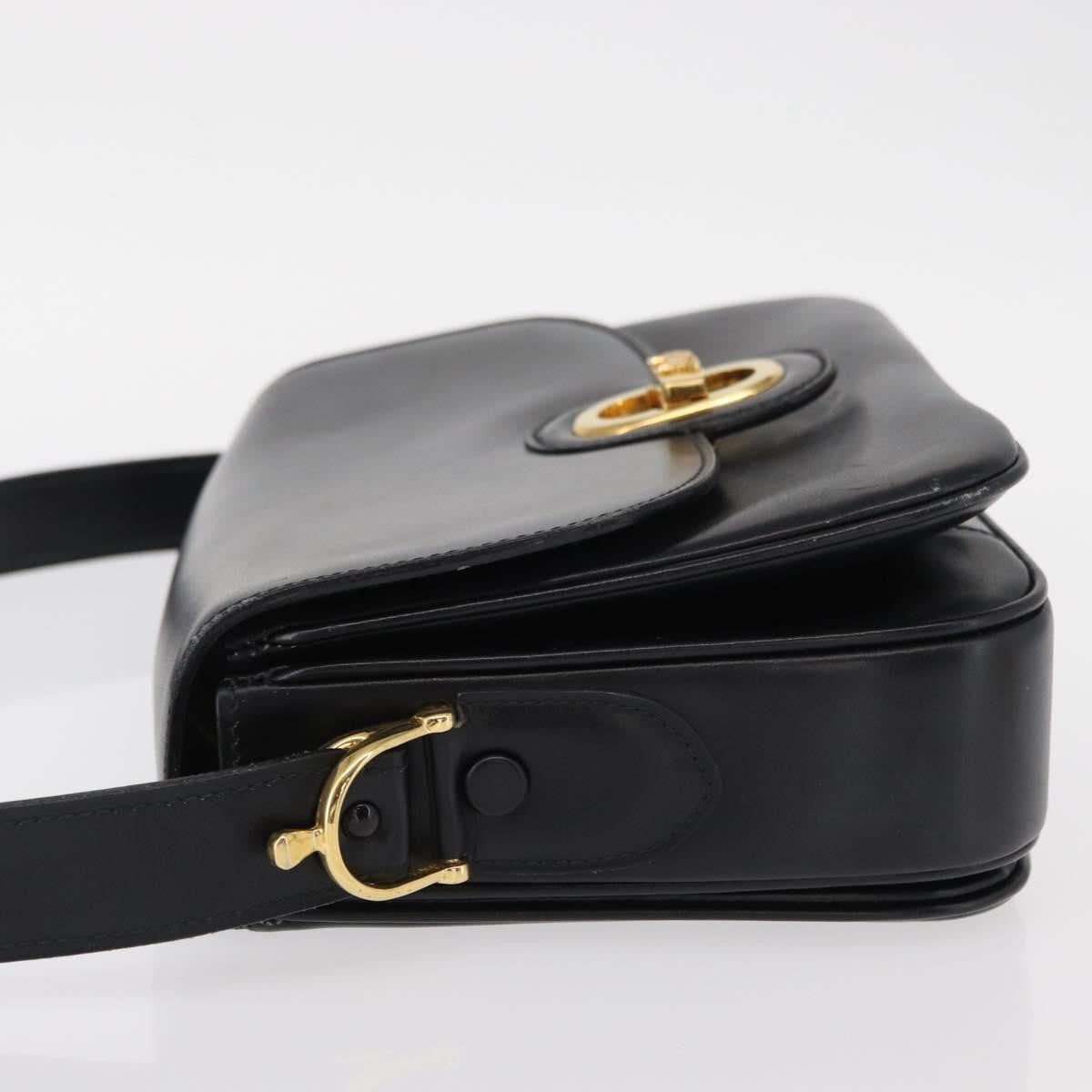 Celine Horse Carriage Shoulder Bag Leather Black Leather Shoulder Bag Bag