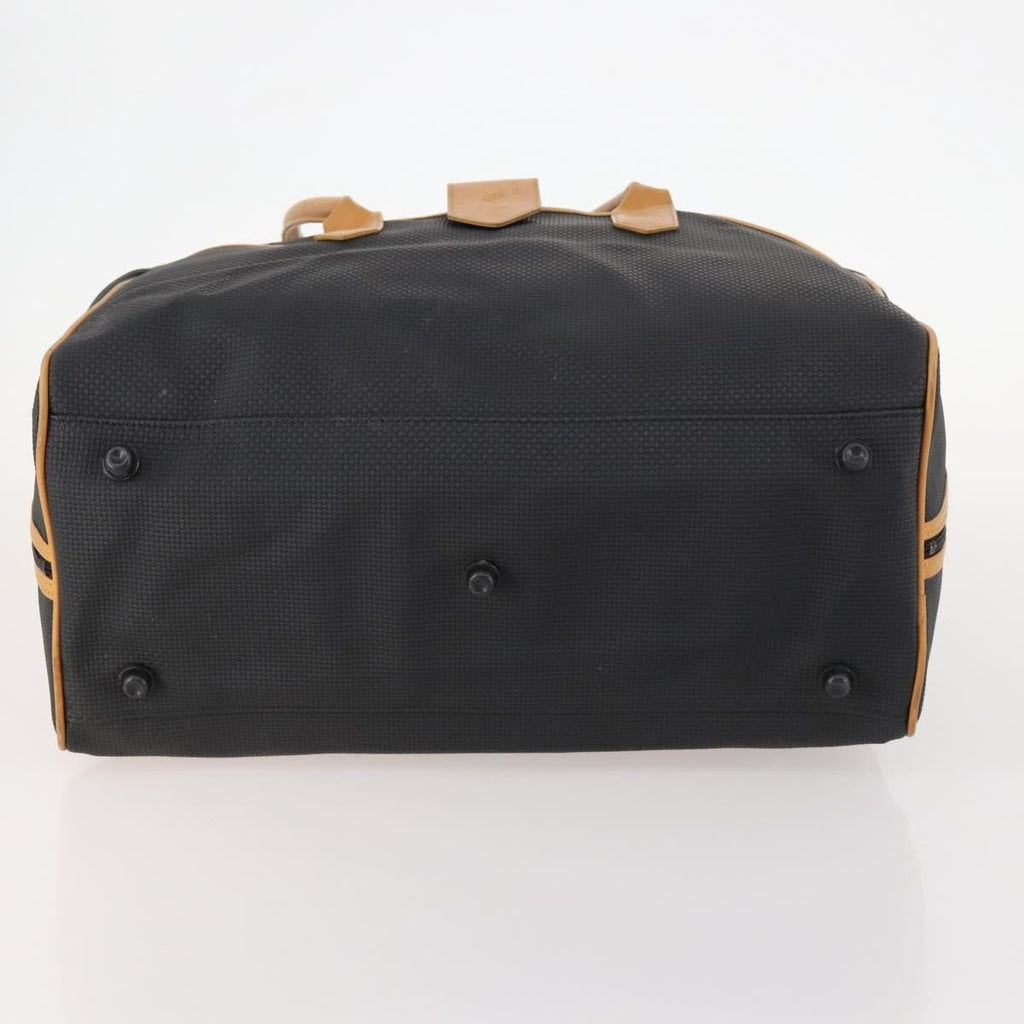 Saint Laurent Vintage Boston Pvc Leather Black Pvc Travel Bag Bag (Pre-Owned)