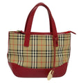 Burberry Nova Check Handbag Nova Check Canvas And Leather Beige Canvas Handbag