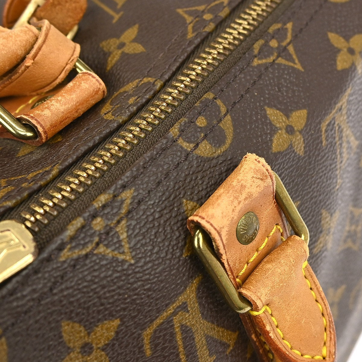 Louis Vuitton Keepall Bag Monogram Canvas Brown Canvas Travel Bag