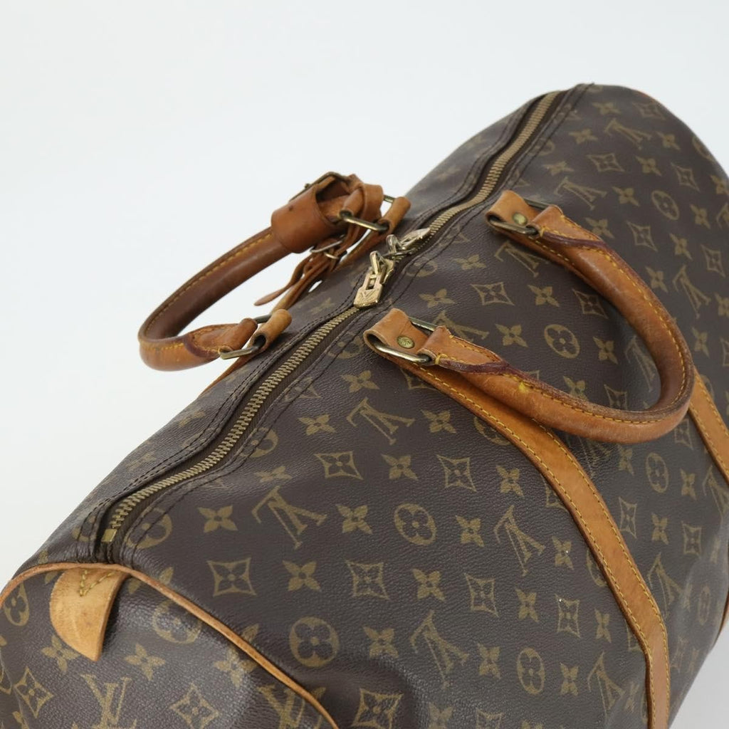 Louis Vuitton Keepall Bag Monogram Canvas Brown Canvas Travel Bag