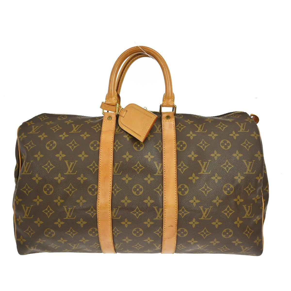 Louis Vuitton Keepall Bag Monogram Canvas Brown Canvas Travel Bag