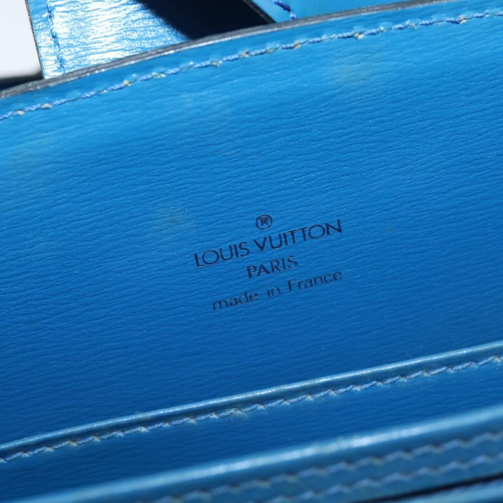 Louis Vuitton Capucines Shoulder Bag Epi Leather Blue Leather Shoulder Bag