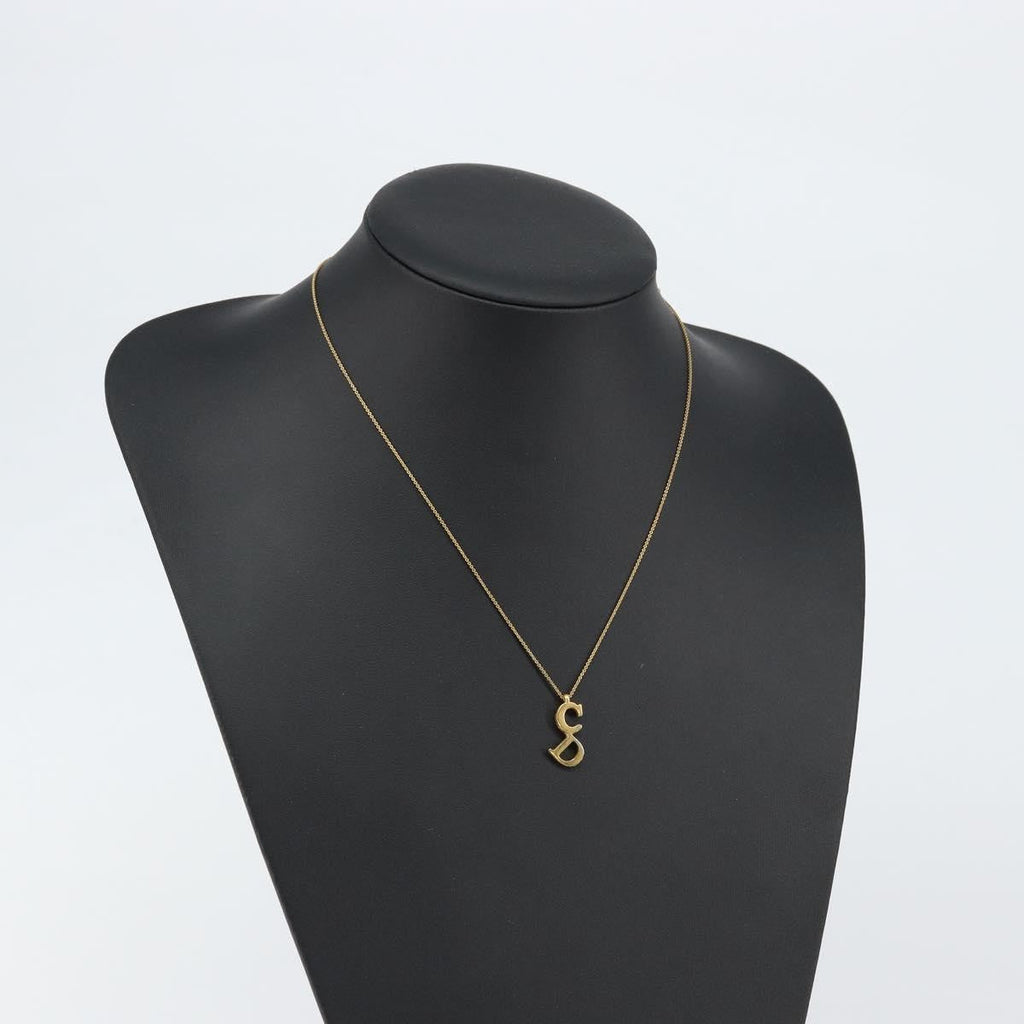 Christian Dior Cd Pendant Necklace Metal Gold Metal Necklace Jewelry (Pre-Owned)