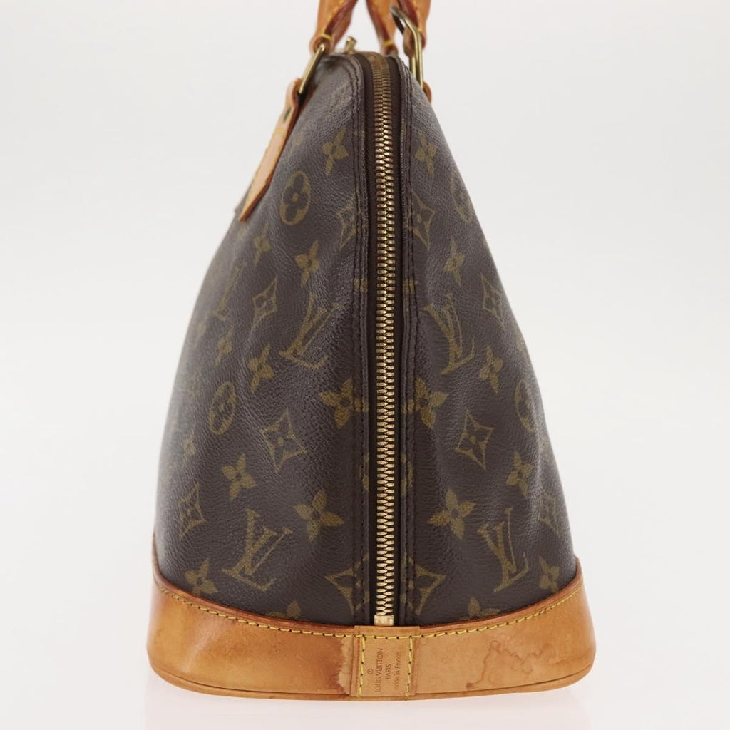 Louis Vuitton Alma Handbag Monogram Canvas Brown Canvas Handbag