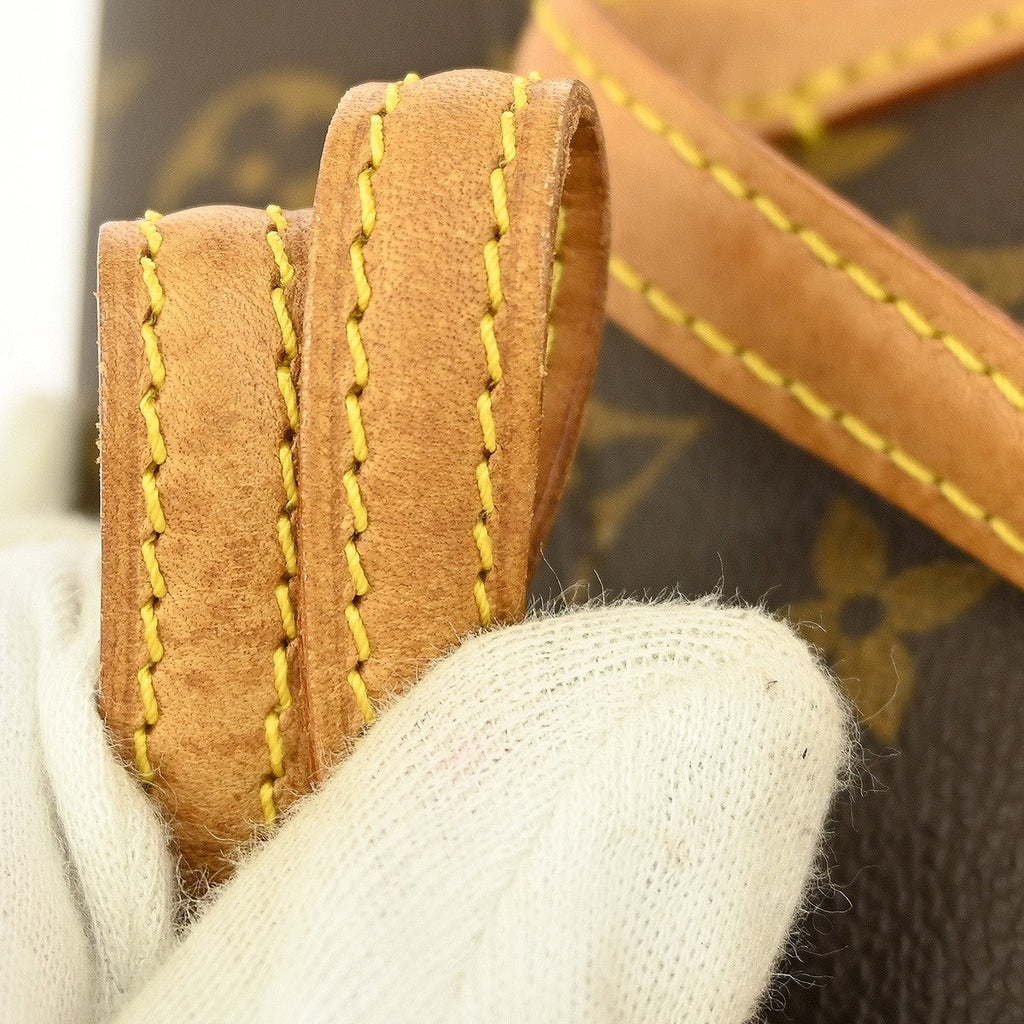 Louis Vuitton Sonatine Handbag Monogram Canvas Brown Canvas Handbag