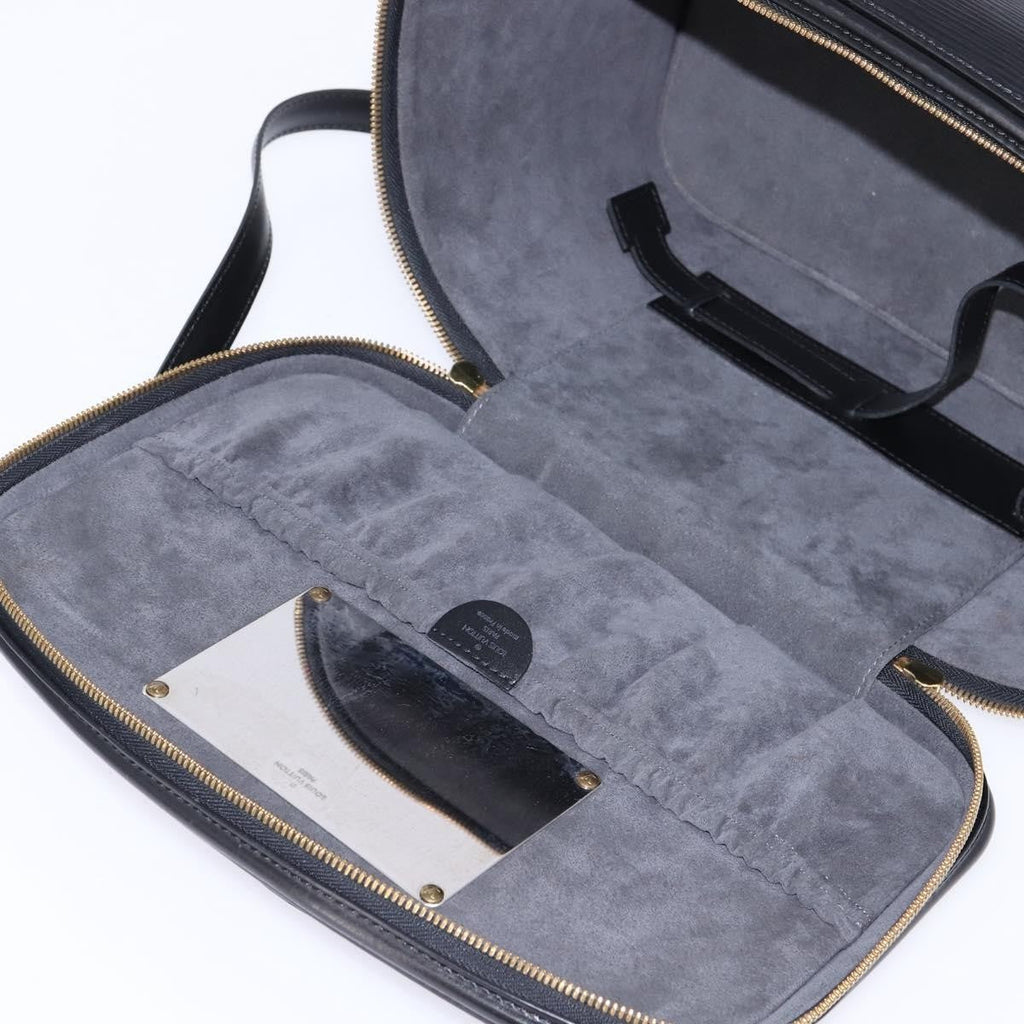 Louis Vuitton Nice Vanity Case Epi Leather Black Leather Bag