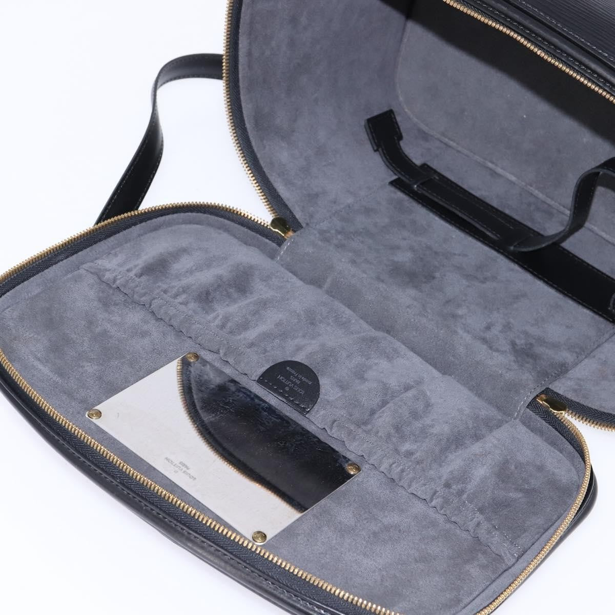 Louis Vuitton Nice Vanity Case Epi Leather Black Leather Bag