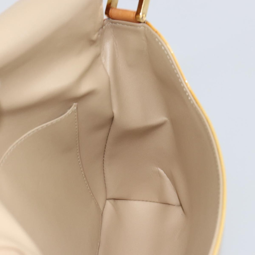 Louis Vuitton Thompson Street Handbag Monogram Vernis Beige Patent_Leather Shoulder Bag