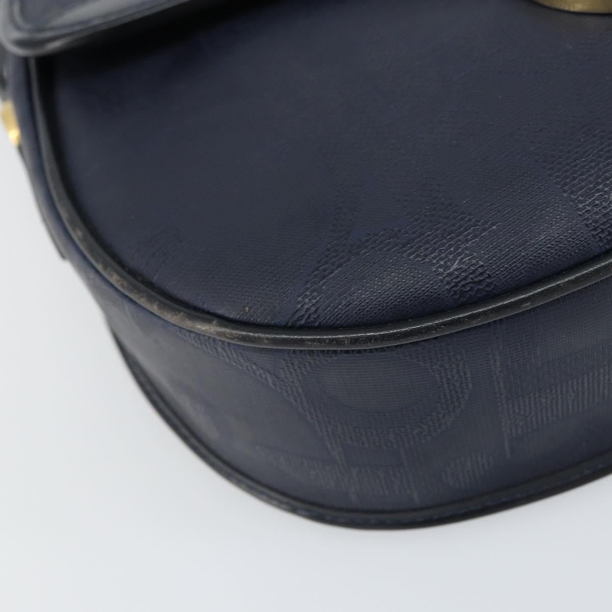 Christian Dior Trotter Shoulder Bag Canvas Navy Canvas Shoulder Bag Bag (Pre-Owned)