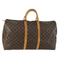 Louis Vuitton Keepall Bag Monogram Canvas Brown Canvas Travel Bag