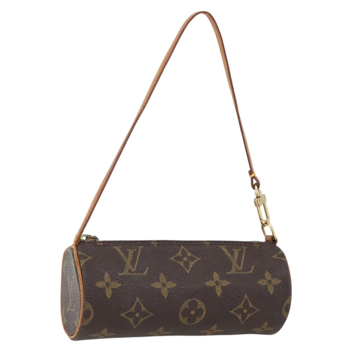 Louis Vuitton Papillon Pochette Monogram Canvas Brown Canvas Clutche & Pouche Bag
