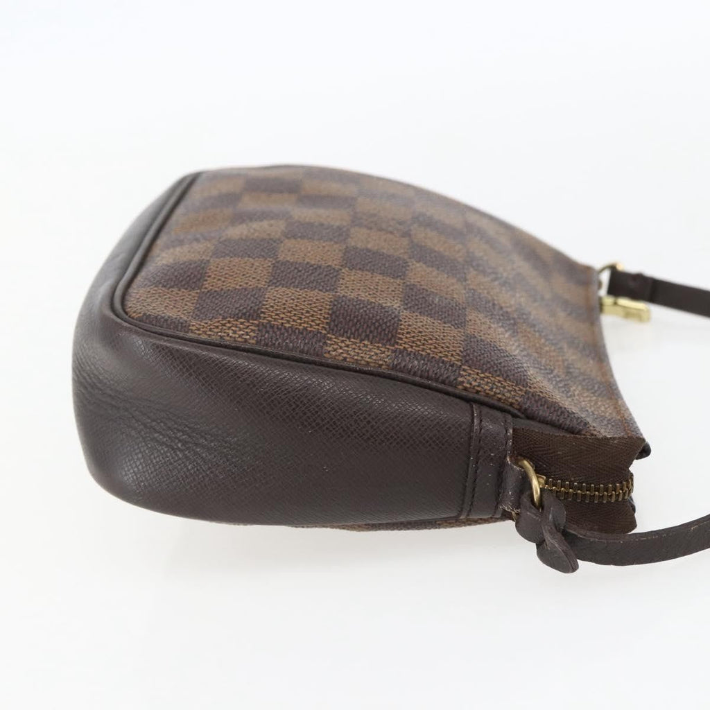 Louis Vuitton Trousse Make Up Bag Damier Canvas Brown Canvas Clutche & Pouche Bag