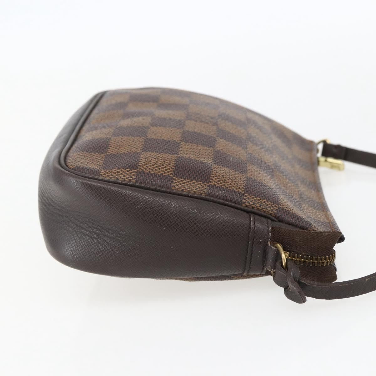 Louis Vuitton Trousse Make Up Bag Damier Canvas Brown Canvas Clutche & Pouche Bag