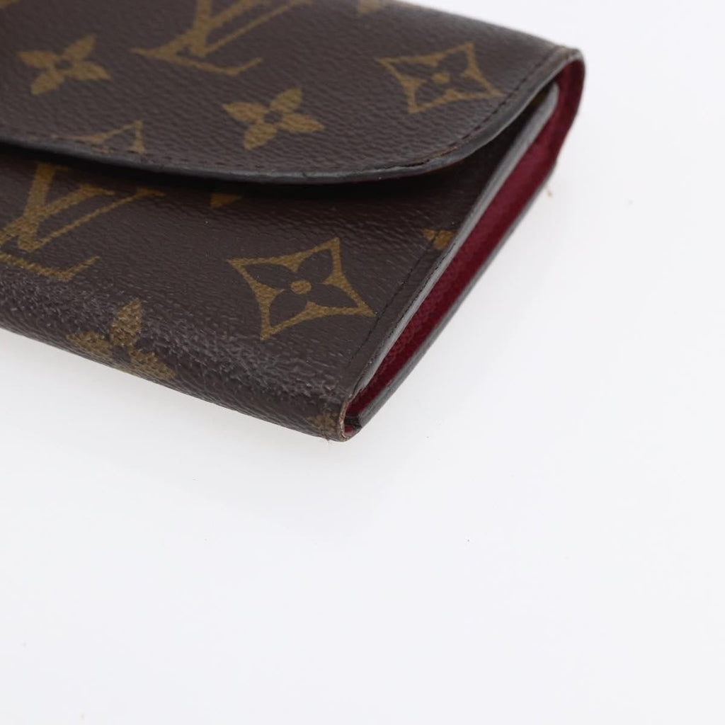 Louis Vuitton Emilie Wallet Monogram Canvas Brown Canvas Wallets Accessory