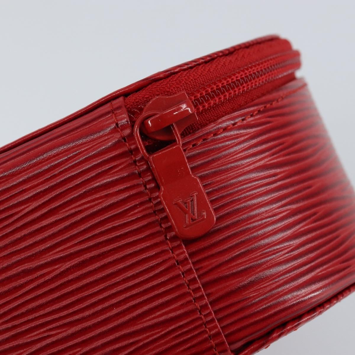 Louis Vuitton Ecrin Bijoux Pouch Epi Leather Red Leather Jewelry Set Jewelry