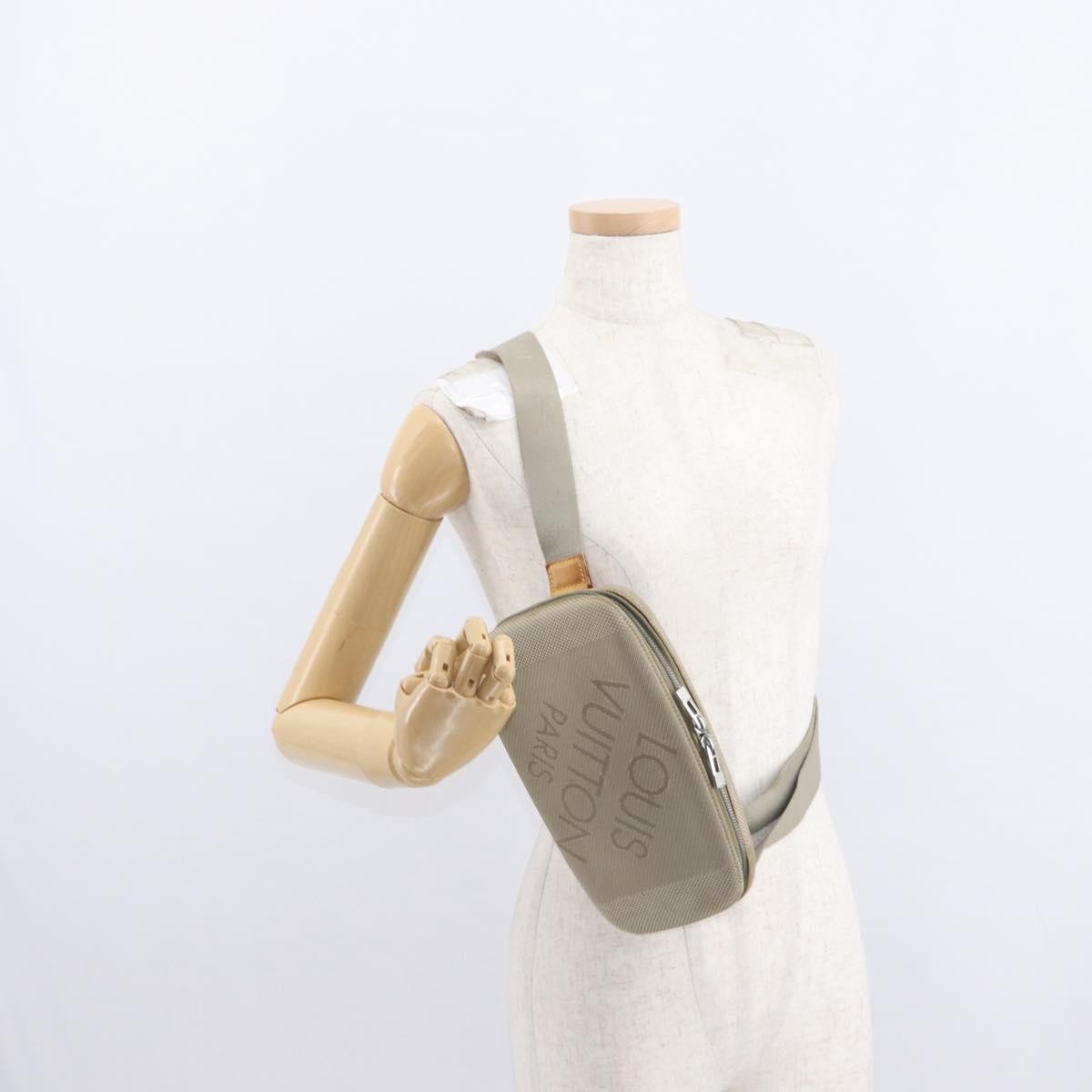 Louis Vuitton Mage Waist Bag Damier Geant Canvas Beige Canvas Shoulder Bag
