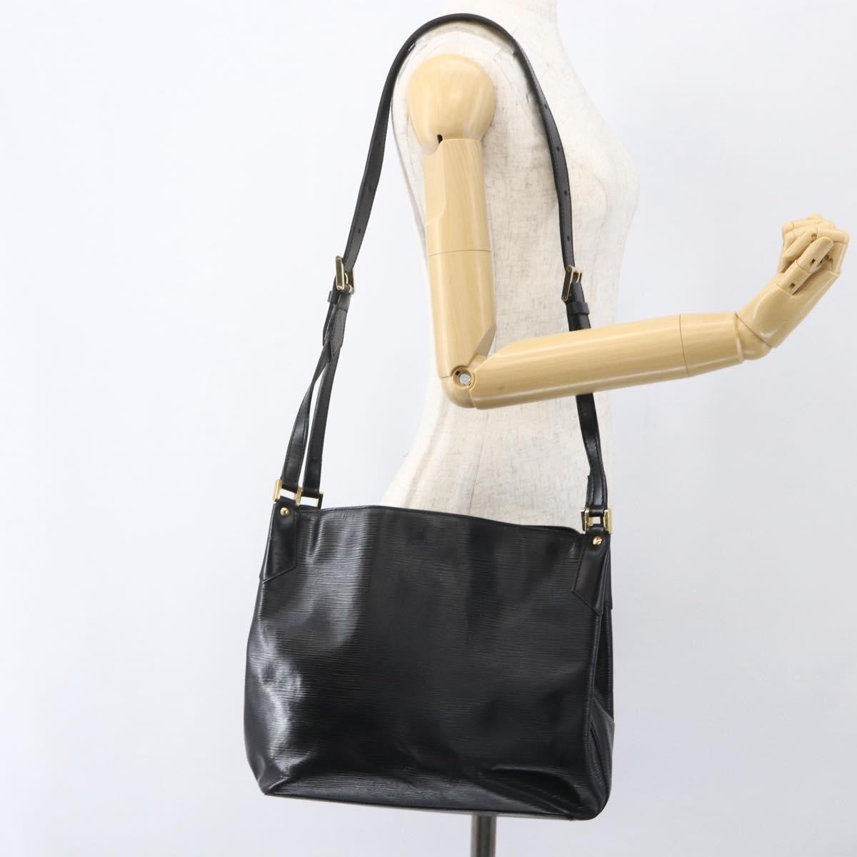 Louis Vuitton Mandara Handbag Epi Leather Black Leather Tote Bag