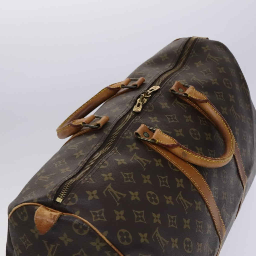 Louis Vuitton Keepall Bag Monogram Canvas Brown Canvas Travel Bag