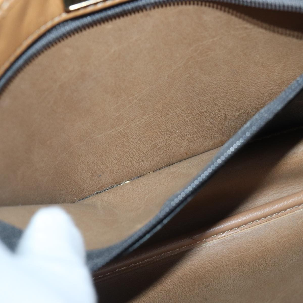 Christian Dior Vintage Honeycomb Shoulder Bag Canvas And Leather Black Canvas Shoulder Bag Bag (Pre-Owned)