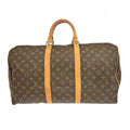 Louis Vuitton Keepall Bag Monogram Canvas Brown Canvas Travel Bag