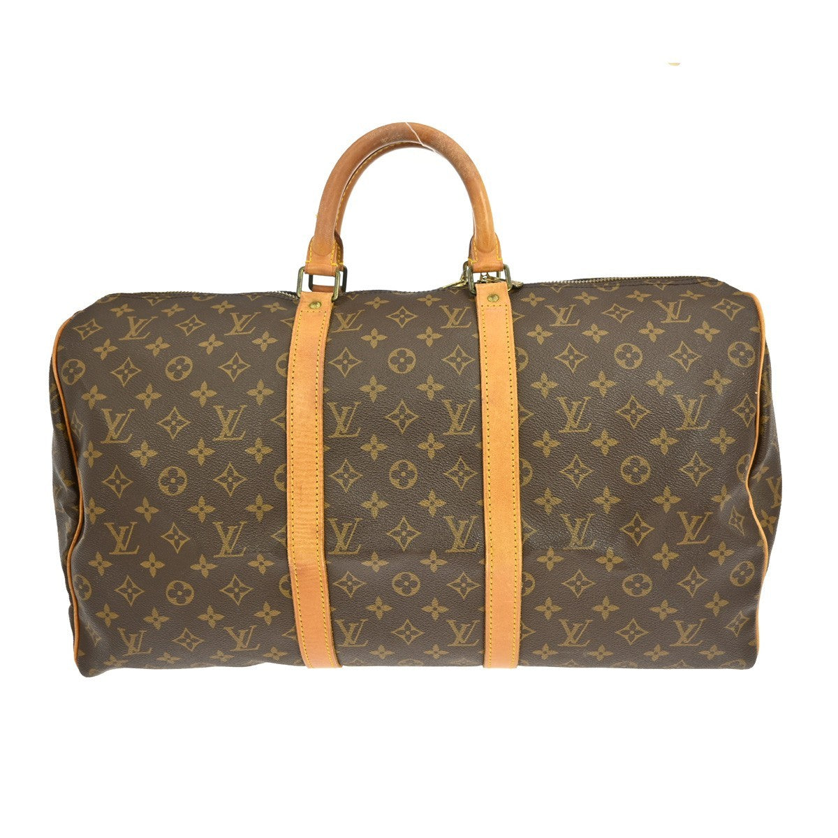 Louis Vuitton Keepall Bag Monogram Canvas Brown Canvas Travel Bag