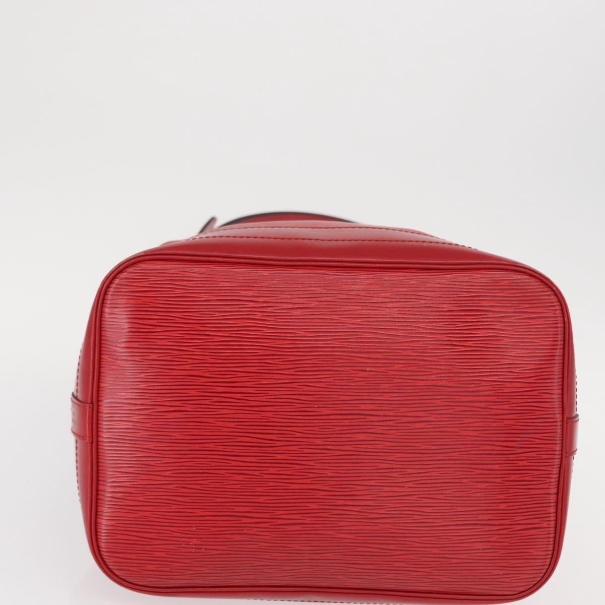 Louis Vuitton Petit Noe Nm Handbag Epi Leather Red Leather Shoulder Bag