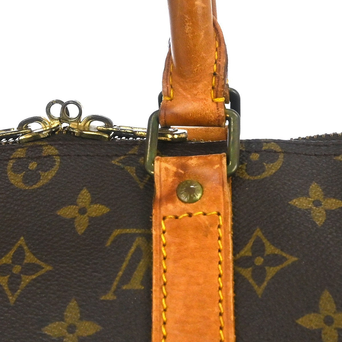 Louis Vuitton Keepall Bag Monogram Canvas Brown Canvas Travel Bag
