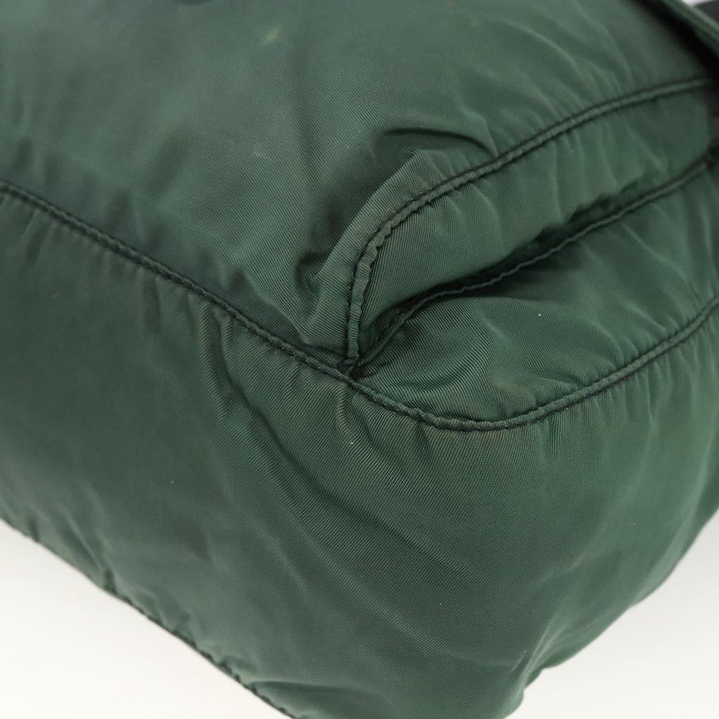 Prada Buckle Messenger Bag Tessuto Green Nylon Shoulder Bag Bag