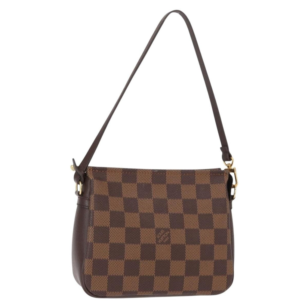 Louis Vuitton Trousse Make Up Bag Damier Canvas Brown Canvas Clutche & Pouche Bag