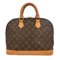 Louis Vuitton Alma Handbag Monogram Canvas Brown Canvas Handbag