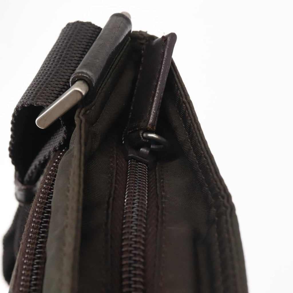 Prada Front Pocket Messenger Bag Tessuto Khaki Nylon Shoulder Bag Bag