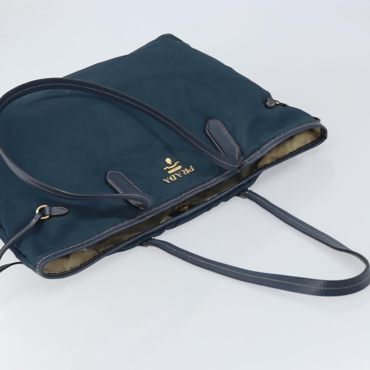 Prada Vintage Tote Tessuto Navy Nylon Tote Bag Bag