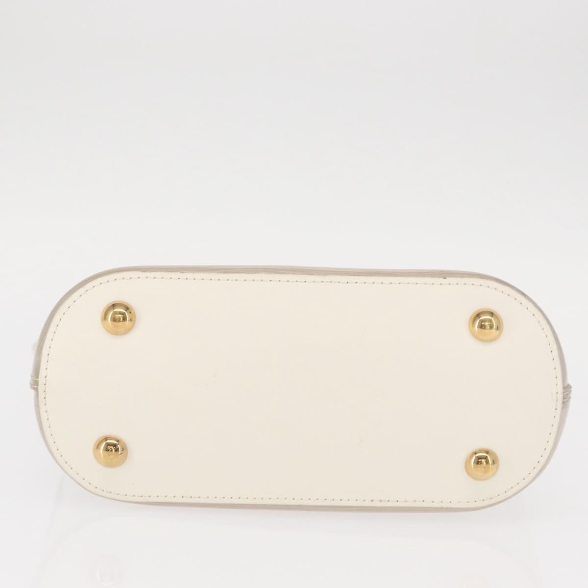 Louis Vuitton Plage Lagoon Bay Handbag Vinyl Epi Leather White Leather Handbag