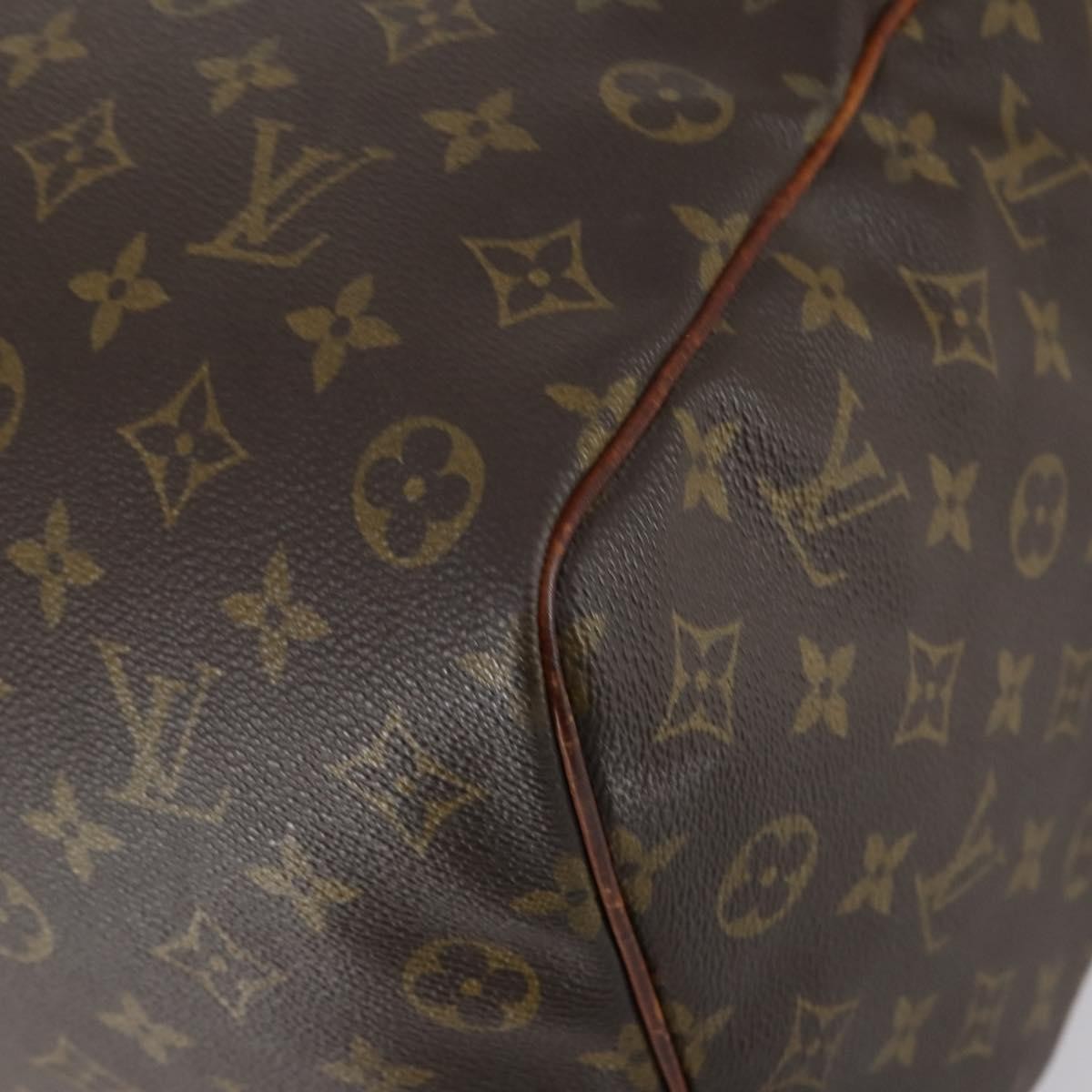 Louis Vuitton Keepall Bag Monogram Canvas Brown Canvas Travel Bag
