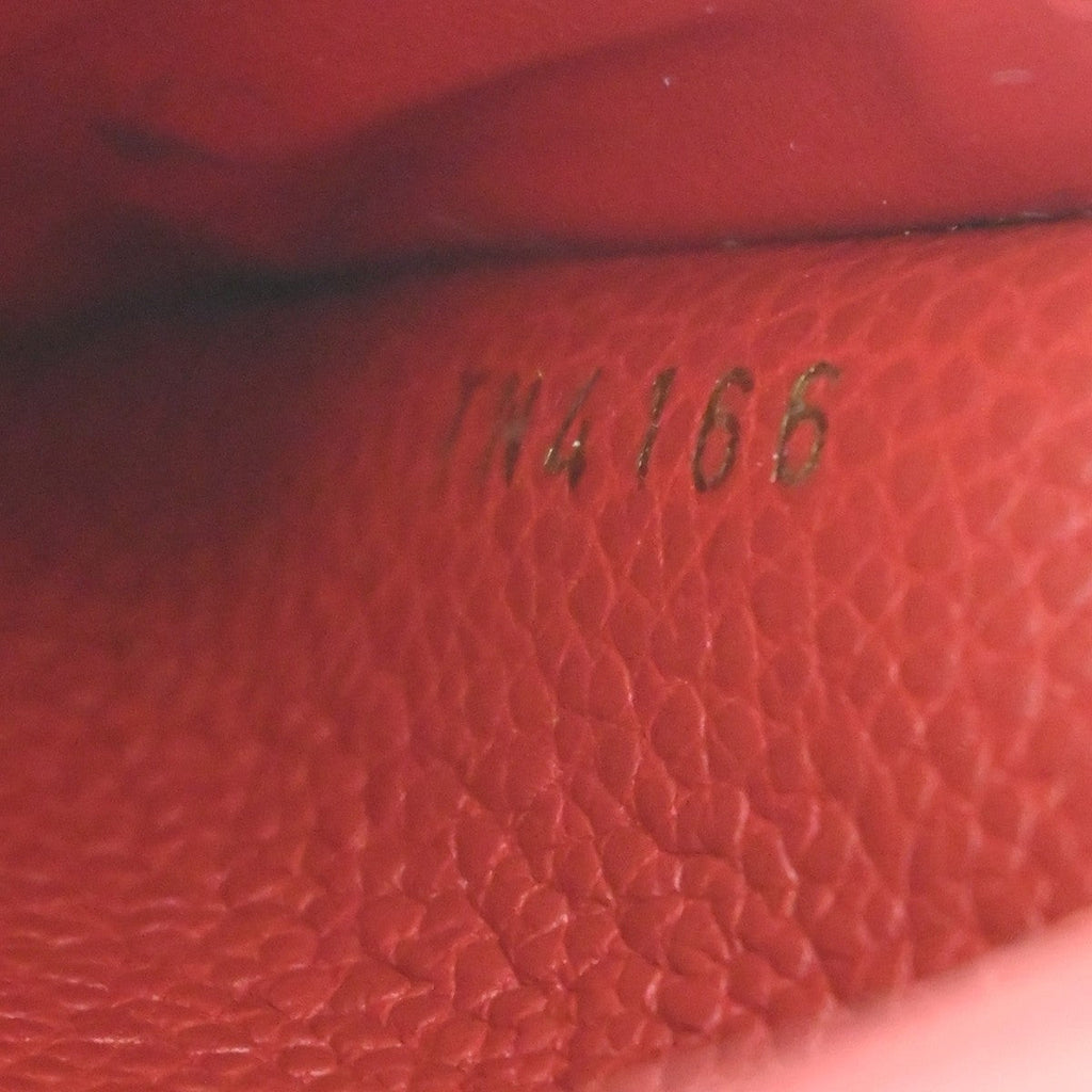 Louis Vuitton Pont Neuf Wallet Monogram Empreinte Leather Red Leather Wallets Accessory