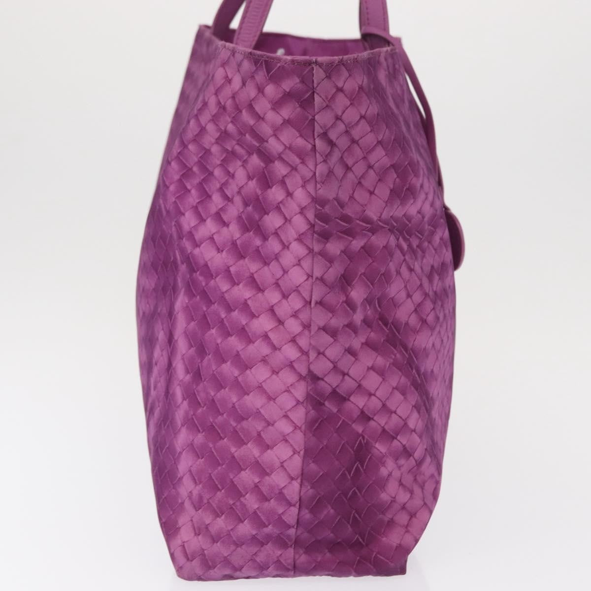 Bottega Veneta Intrecciolusion Tote Printed Nylon Purple Nylon Tote Bag Bag