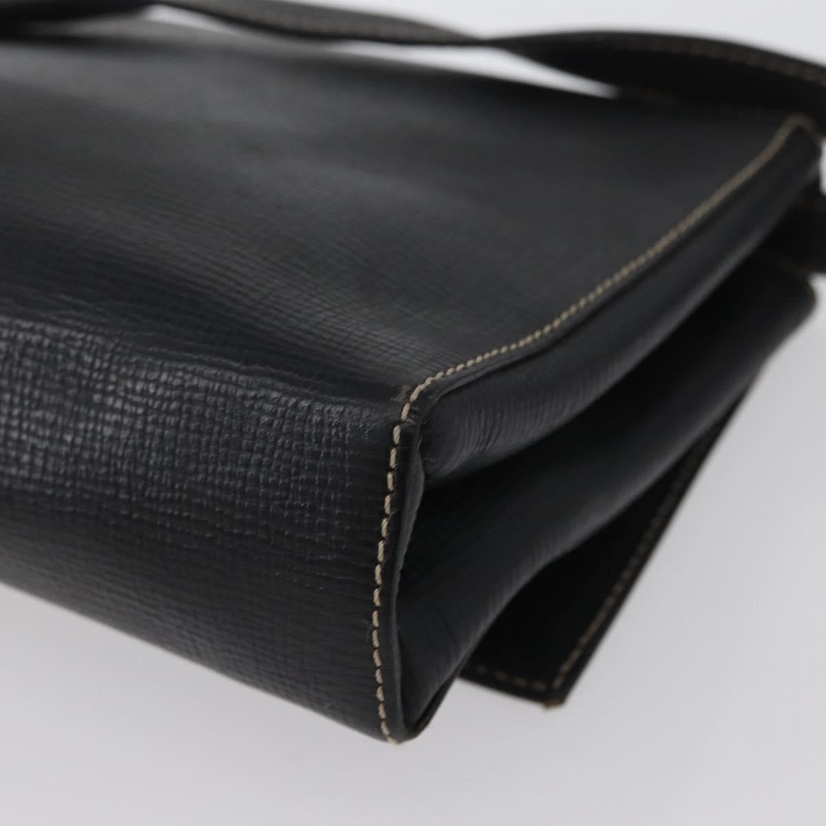 Celine Circle Logo Shoulder Bag Leather Black Leather Shoulder Bag Bag