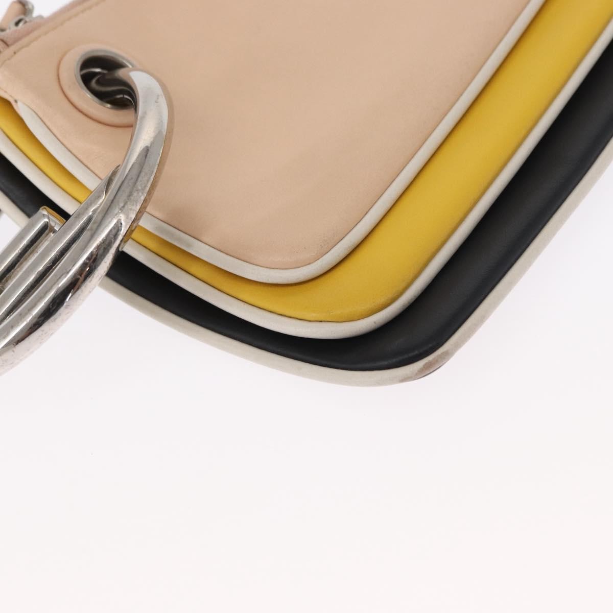 Fendi Triplette Pouch Set Calfskin Multicolour Leather Clutche & Pouche Bag