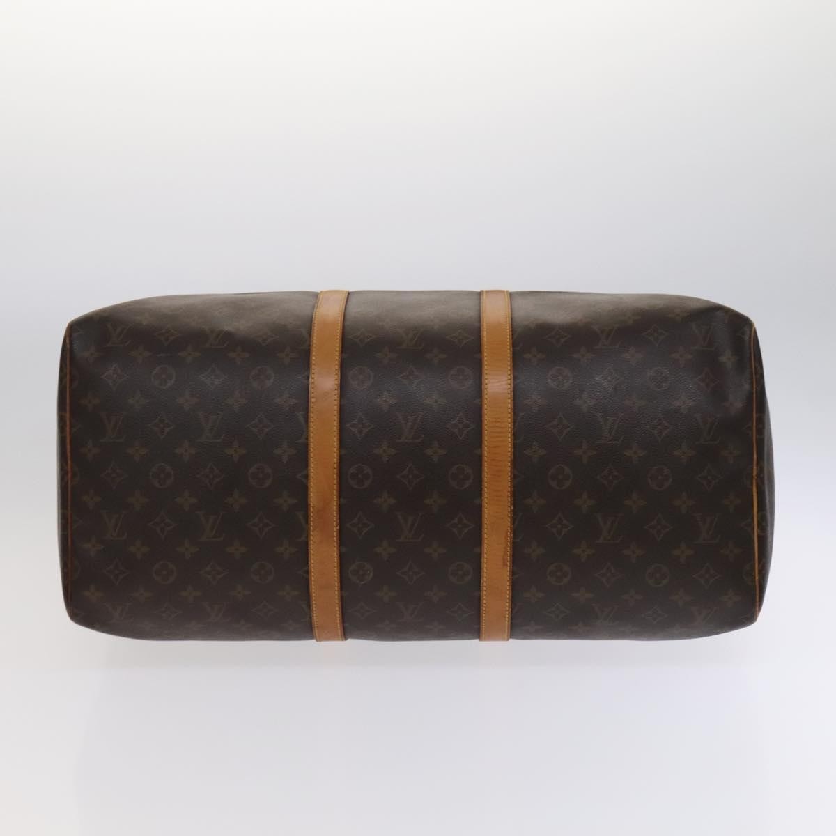 Louis Vuitton Keepall Bag Monogram Canvas Brown Canvas Travel Bag