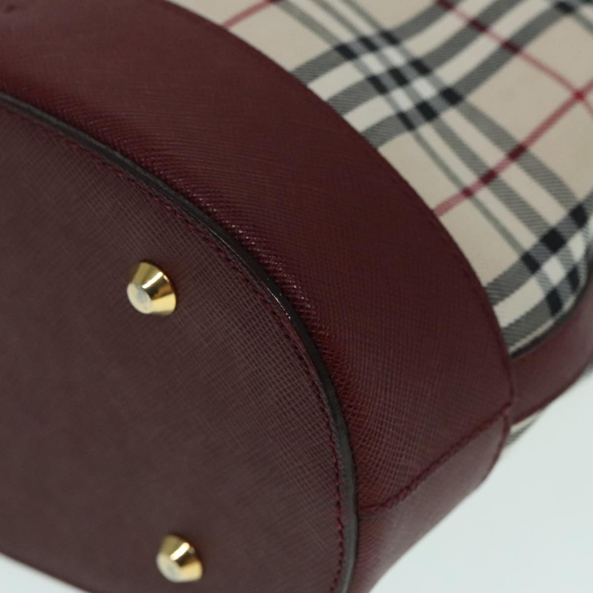 Burberry Nova Check Tote Canvas And Leather Beige Canvas Tote Bag