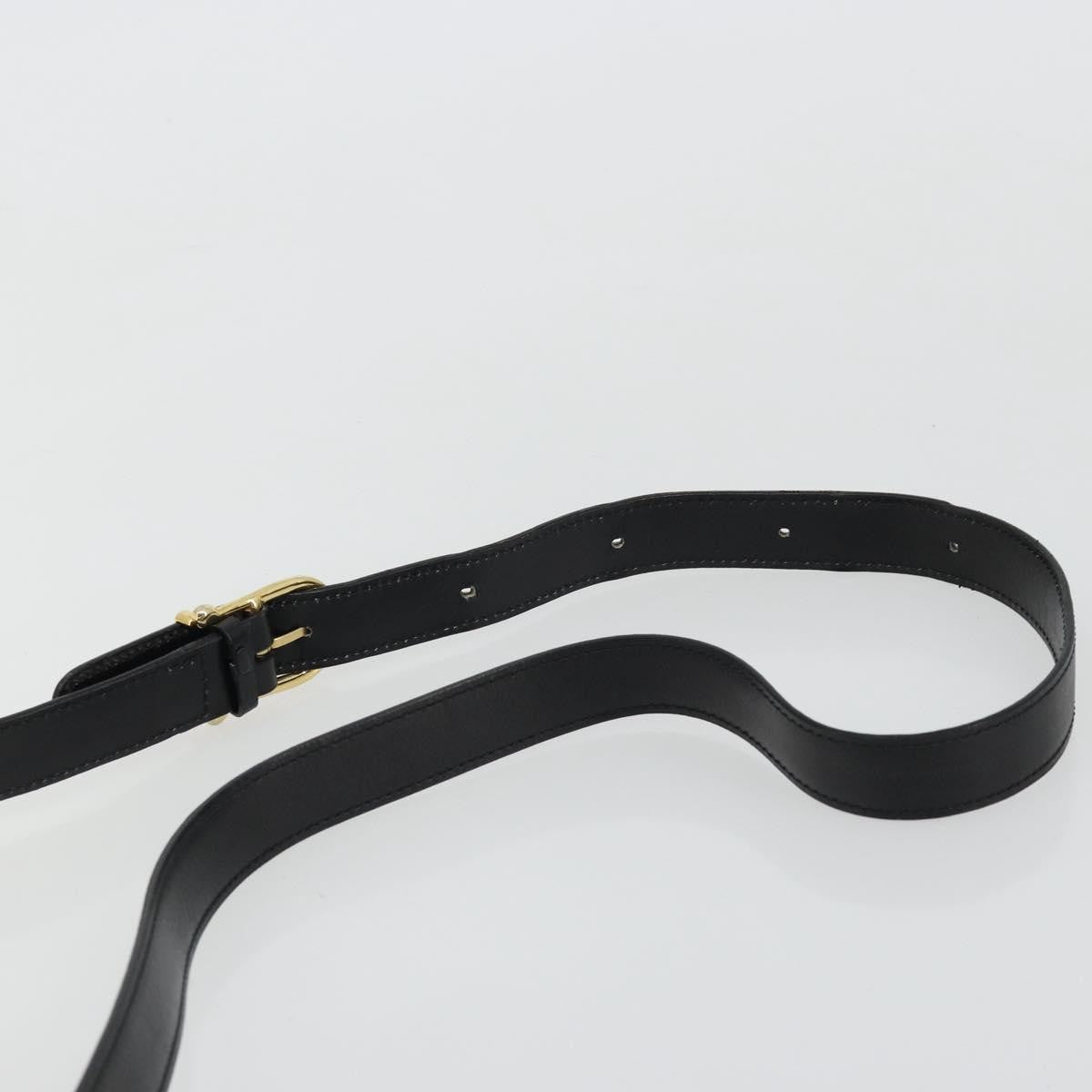 Celine Circle Logo Shoulder Bag Leather Black Leather Shoulder Bag Bag