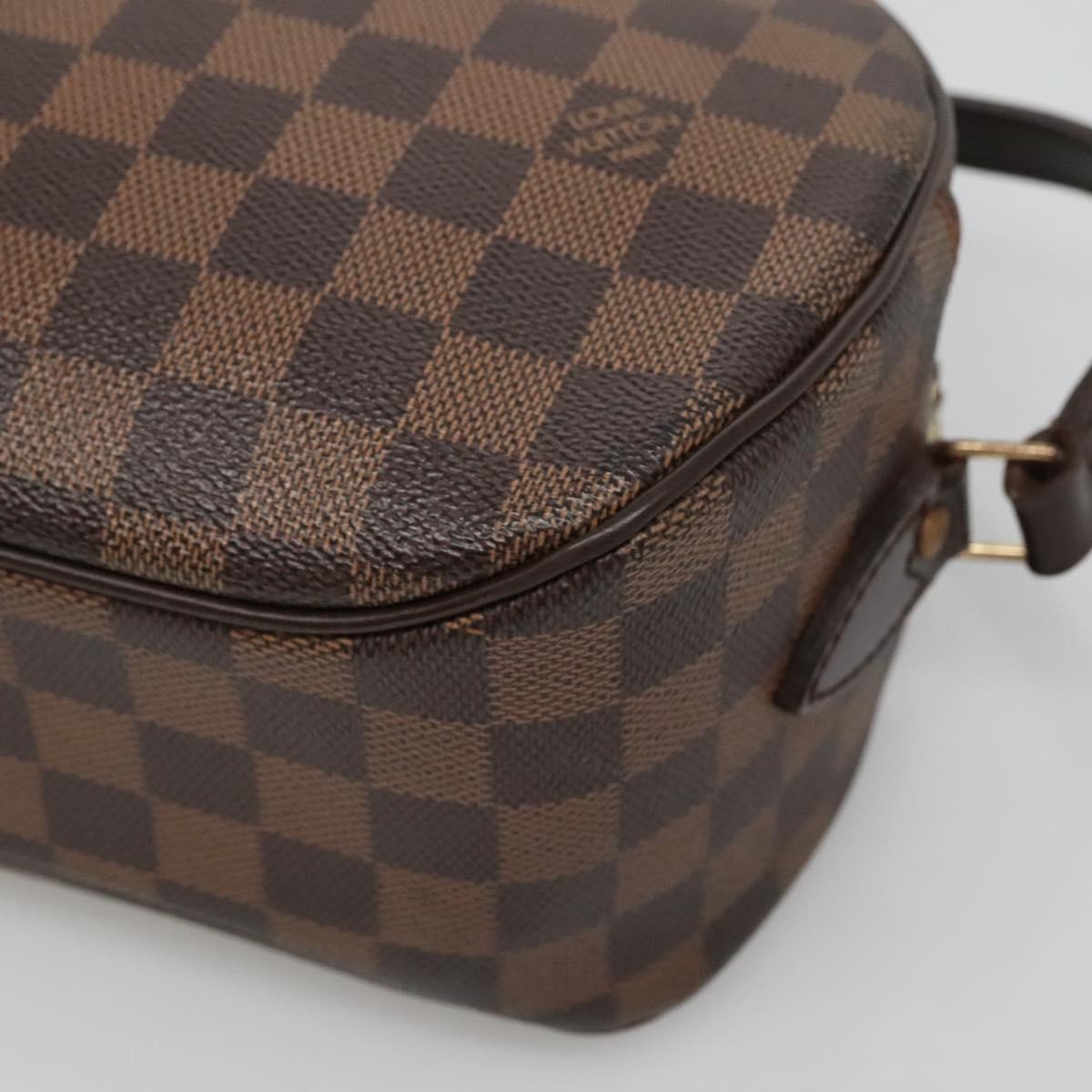 Louis Vuitton Blois Handbag Monogram Canvas Brown Canvas Shoulder Bag