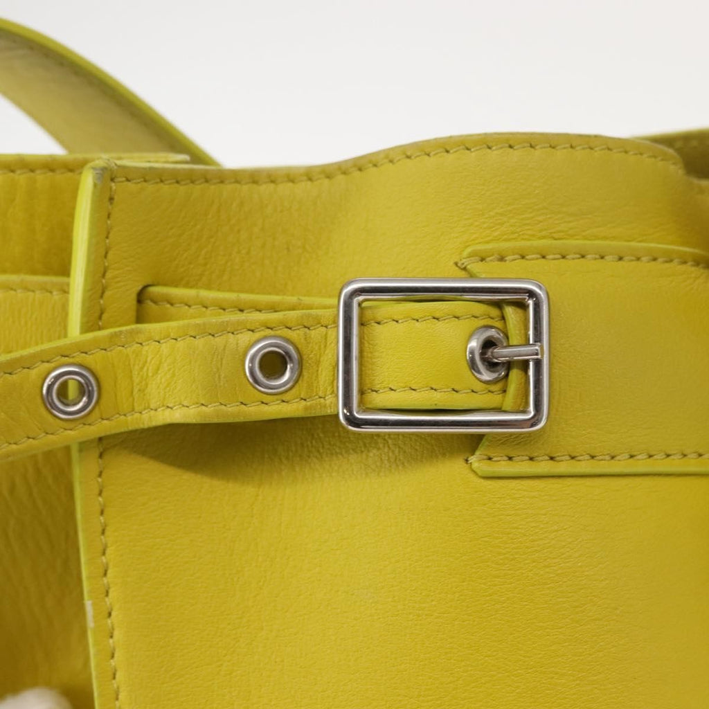 Celine Long Strap Big Bag Bucket Leather Yellow Leather Shoulder Bag Bag